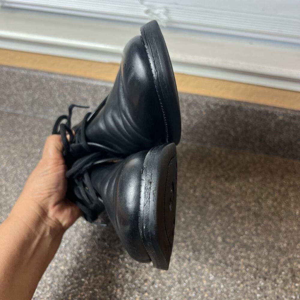 Sutor Mantellassi Men's Size 10 Black Leather Ankle Boots Lace Up Made In Italy - Picture 8 of 12